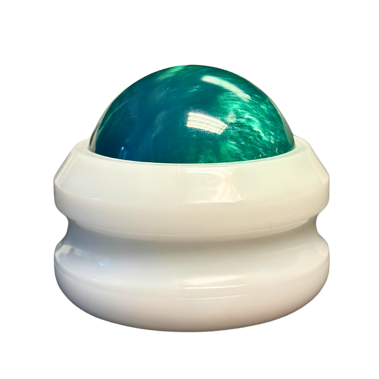 green massage power roller for muscle aches