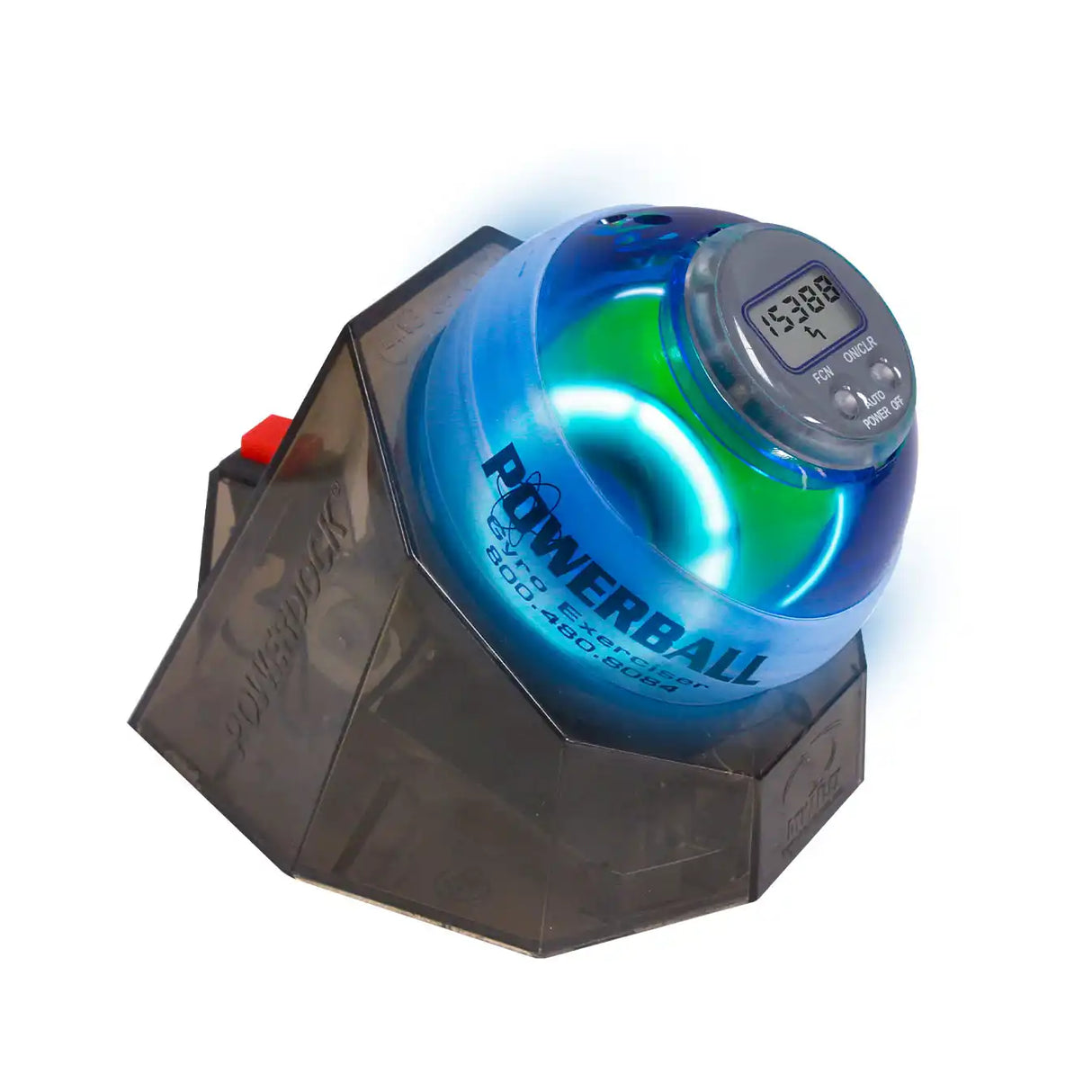 powerball gamer speed meter dock hand exerciser ball